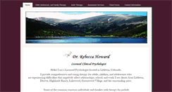 Desktop Screenshot of drrebeccaihoward.com
